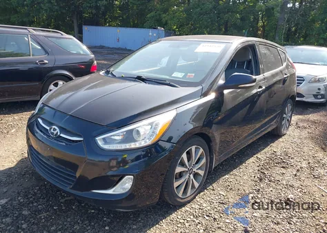 2015 Hyundai Accent Sport z USA, uszkodzony, nr VIN KMHCU5AE7FU200542